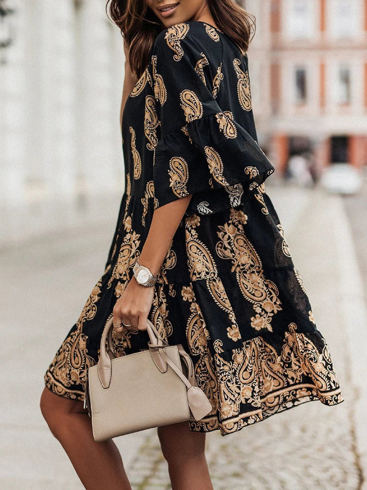 Chic Bohemian-Inspired Mini Dress