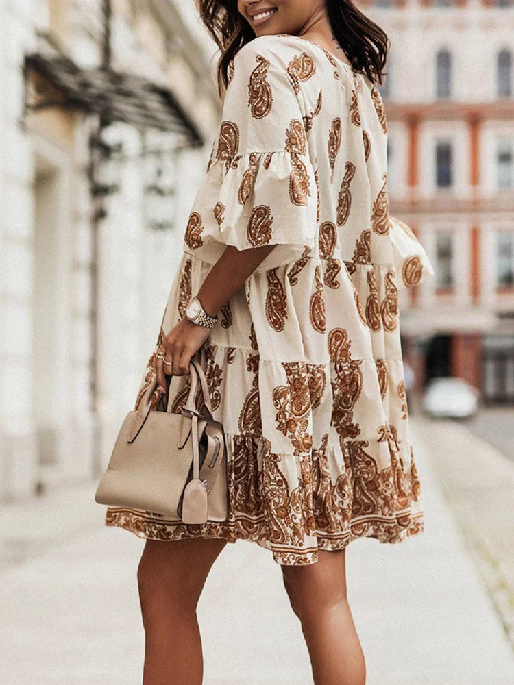 Chic Bohemian-Inspired Mini Dress