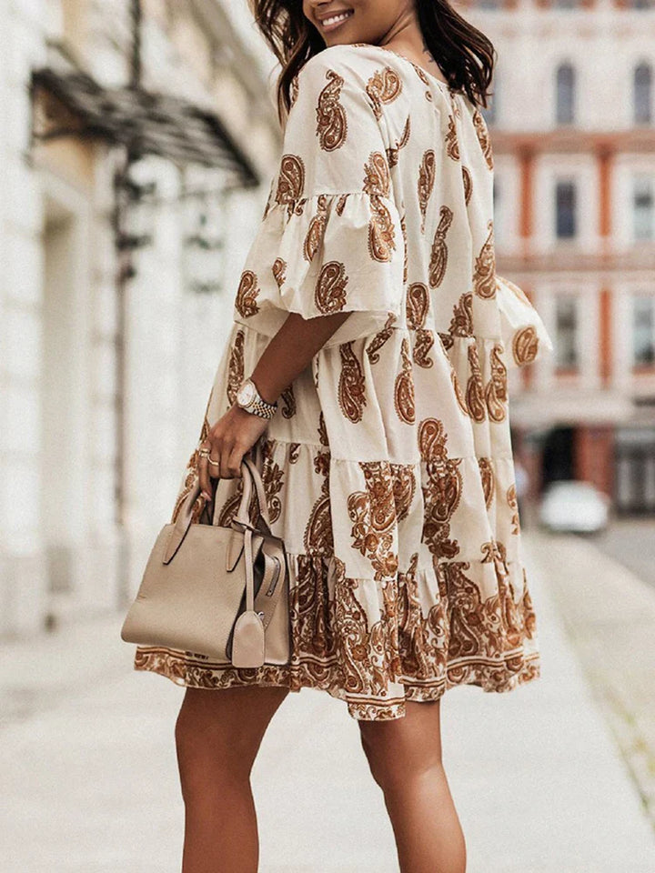Chic Bohemian-Inspired Mini Dress