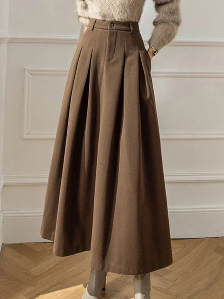 Delightfully Flared A-line Pleated Skirt