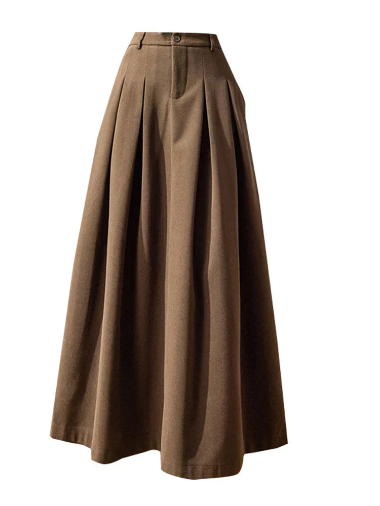 Delightfully Flared A-line Pleated Skirt
