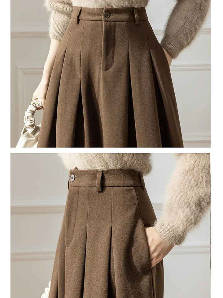Delightfully Flared A-line Pleated Skirt