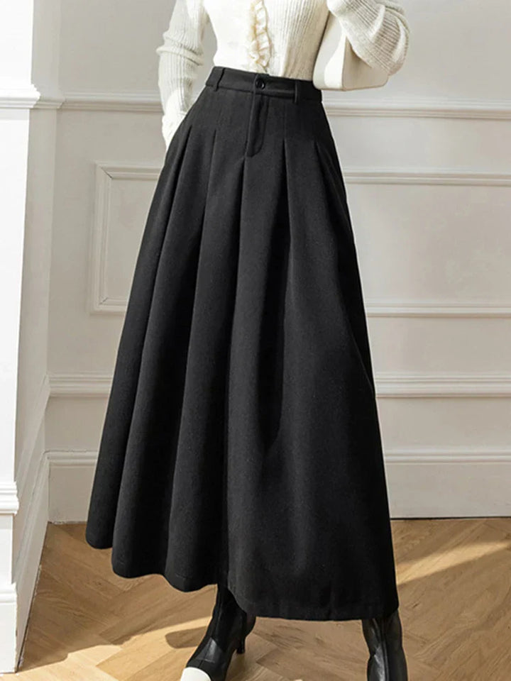 Delightfully Flared A-line Pleated Skirt