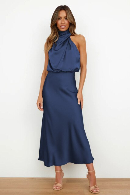 Luxurious Silk Satin Dress by Zara