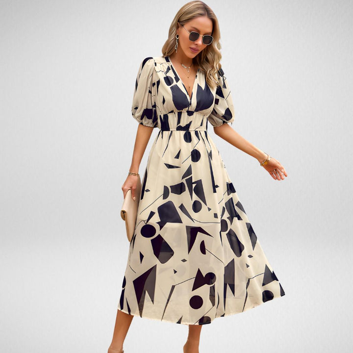 Stunning V-Neck Elegant Dress for Any Occasion