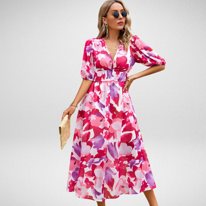 Stunning V-Neck Elegant Dress for Any Occasion