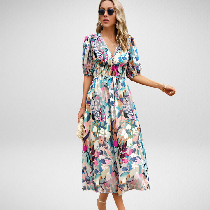 Stunning V-Neck Elegant Dress for Any Occasion