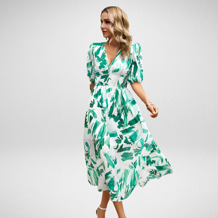 Stunning V-Neck Elegant Dress for Any Occasion