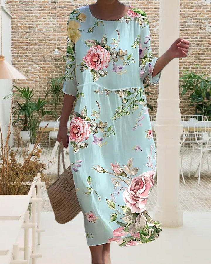 Exquisite Floral Elegance Dress