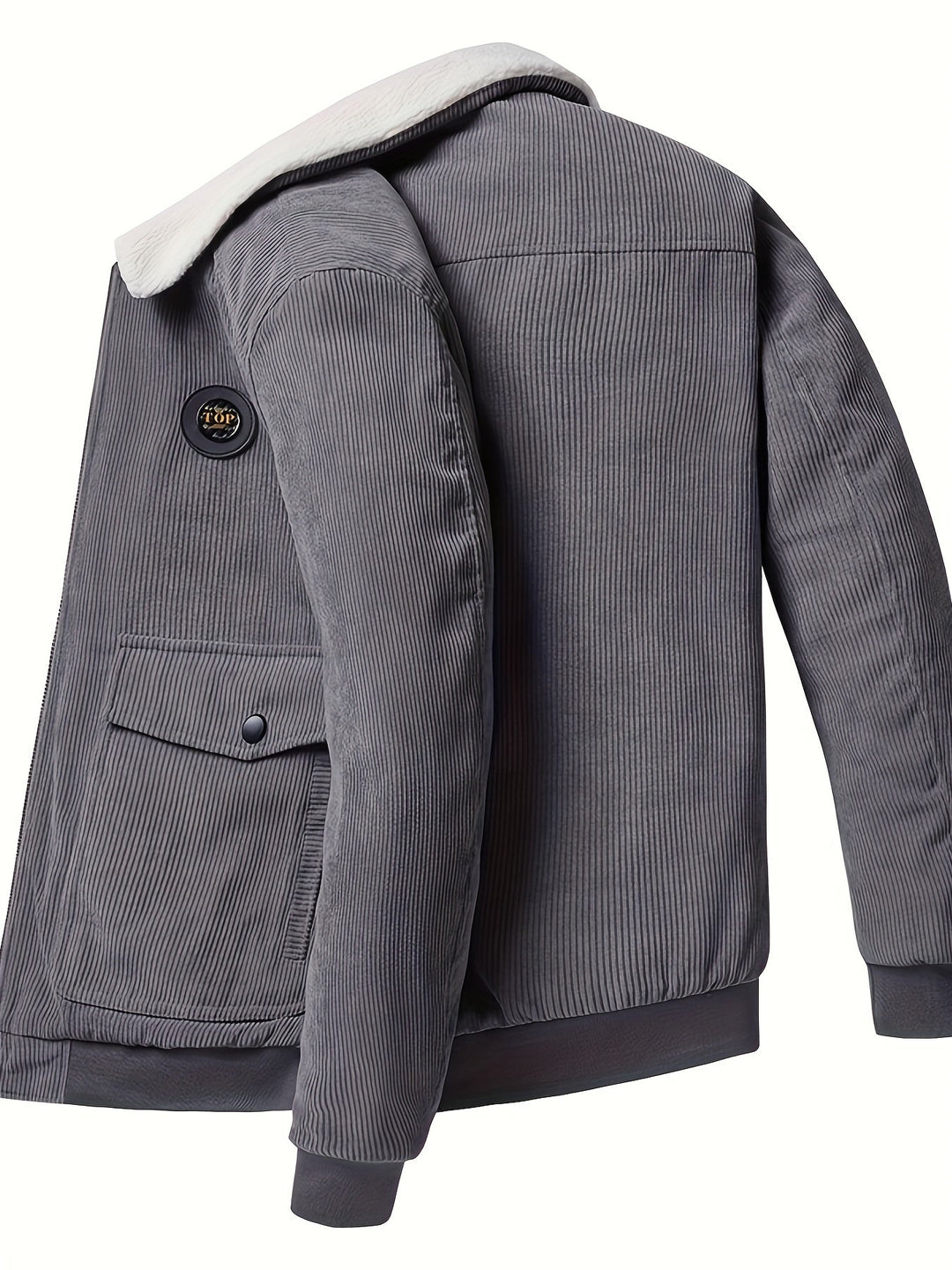 Stylish Corduroy Jacket with Multiple Pockets
