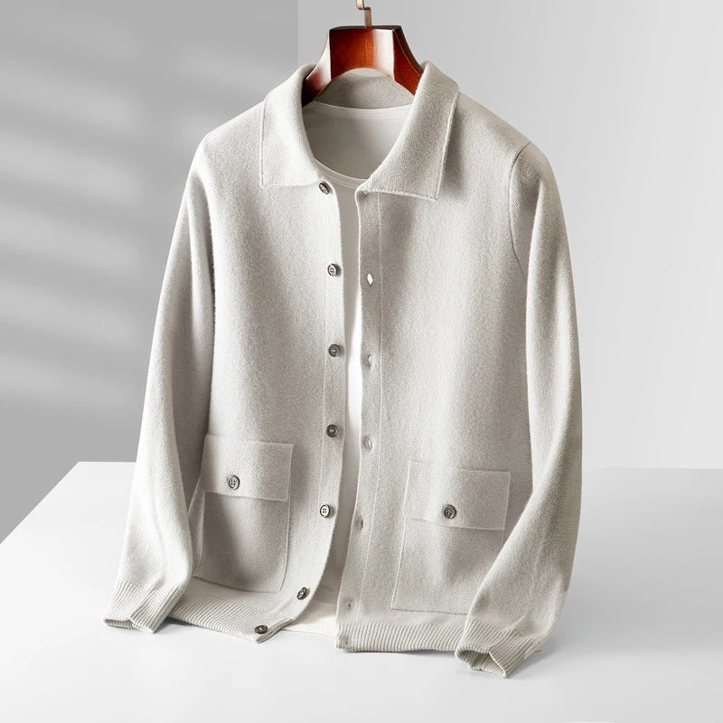 Luxe Cashmere Polo Jacket