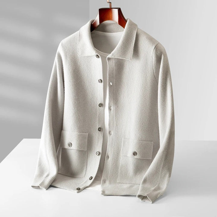 Luxe Cashmere Polo Jacket