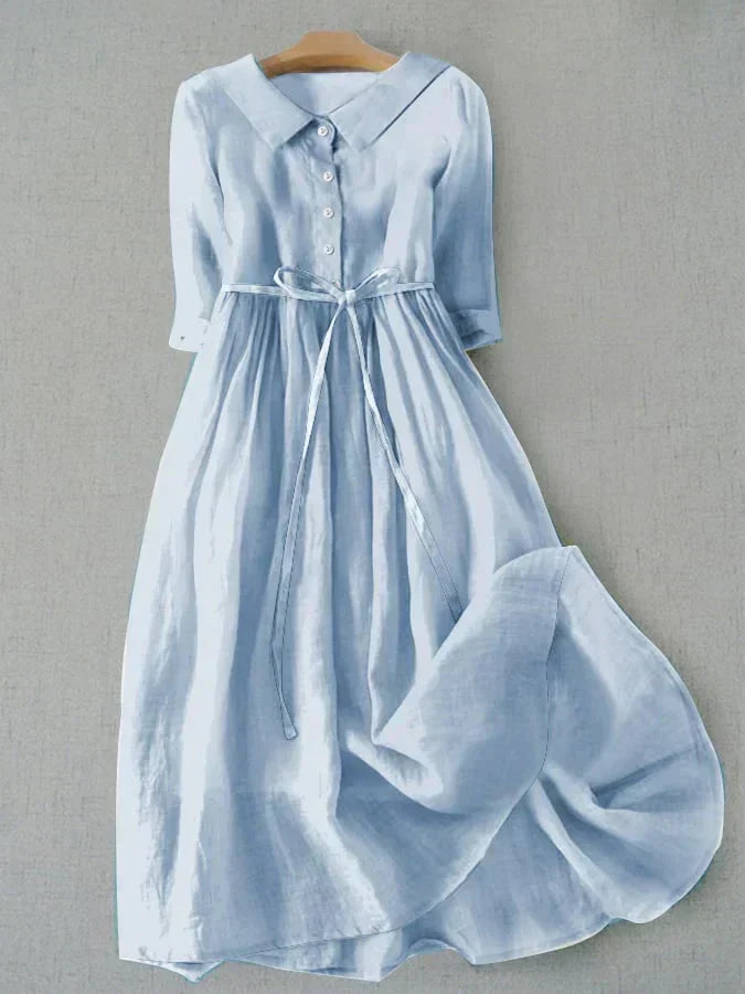 Elegant Linen & Blend Dress for Effortless Style