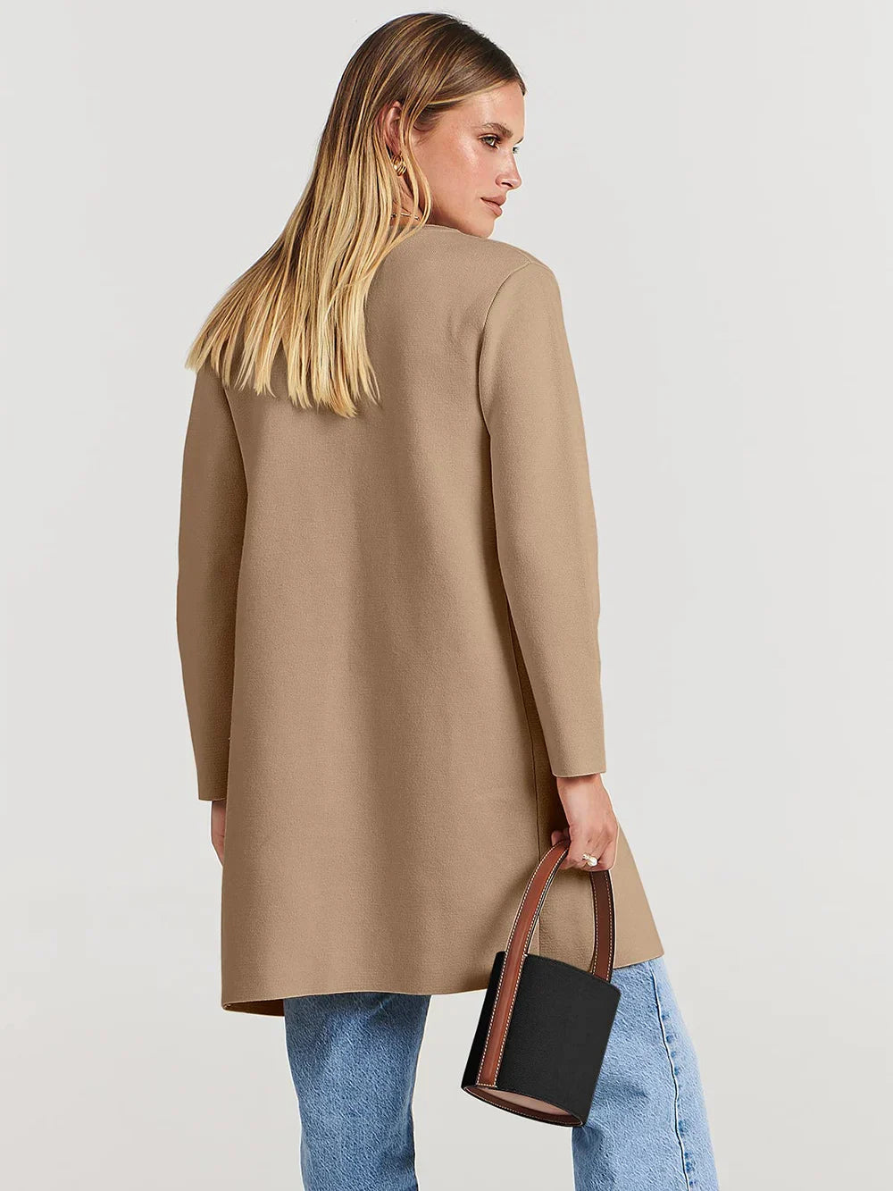 Chic and Cozy Lapel Coatigan