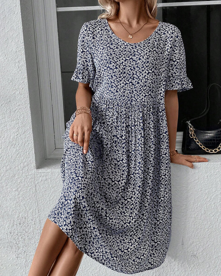 Chic Floral Midi Dress for Effortless Elegance