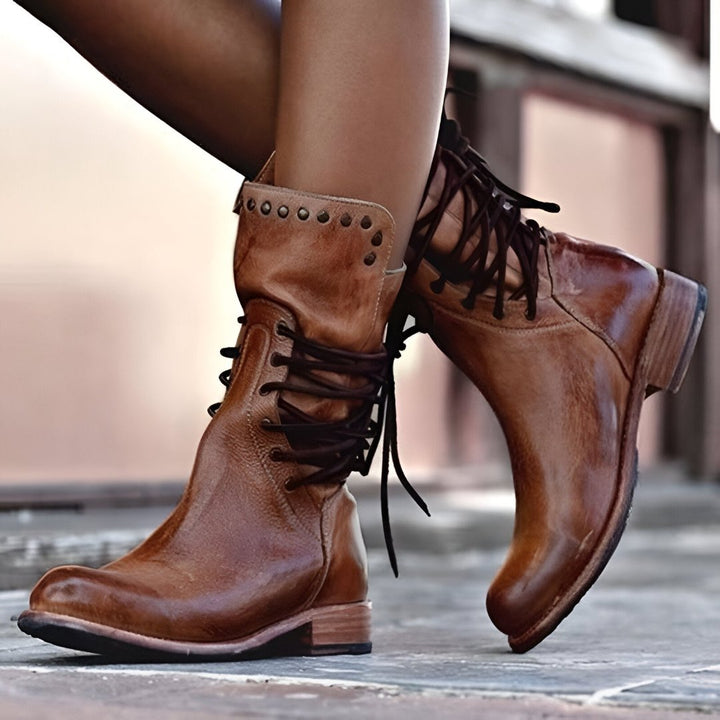 Stylish Lace-Up Leather Boots for Every Occasion