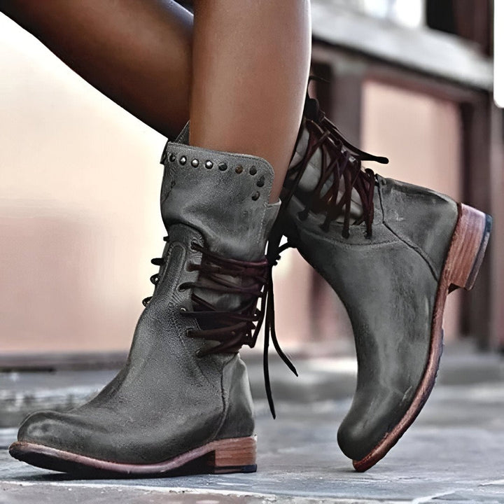Stylish Lace-Up Leather Boots for Every Occasion