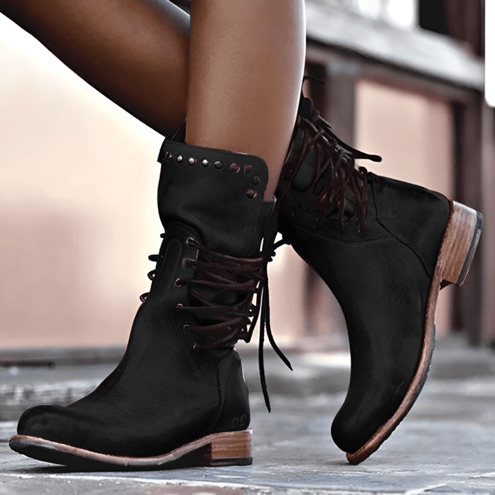 Stylish Lace-Up Leather Boots for Every Occasion