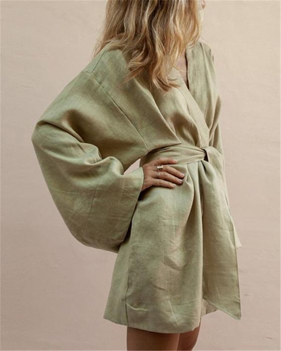 Stylish Kimono-Inspired Mini Dress
