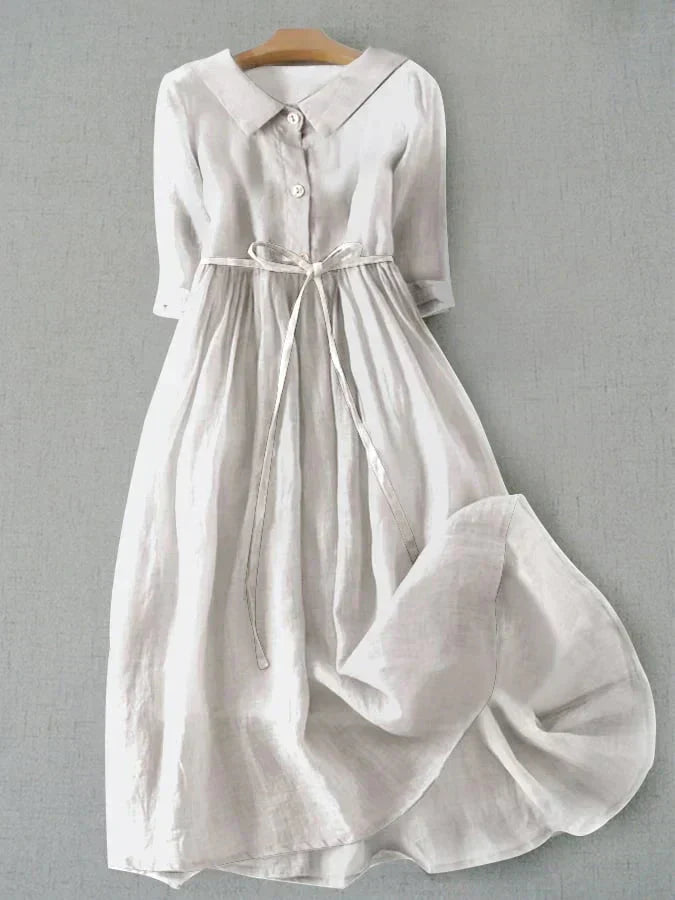 Elegant Linen & Blend Dress for Effortless Style