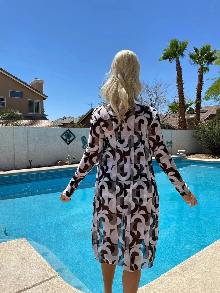 High Waist Cover-Up Bikini Set