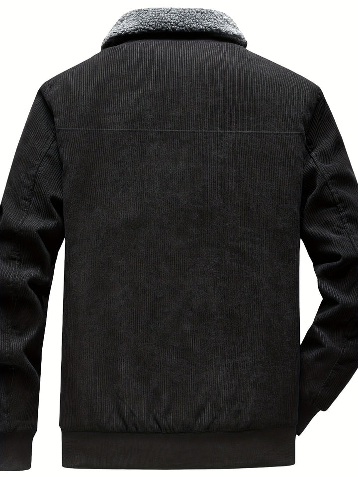 Stylish Corduroy Jacket with Multiple Pockets