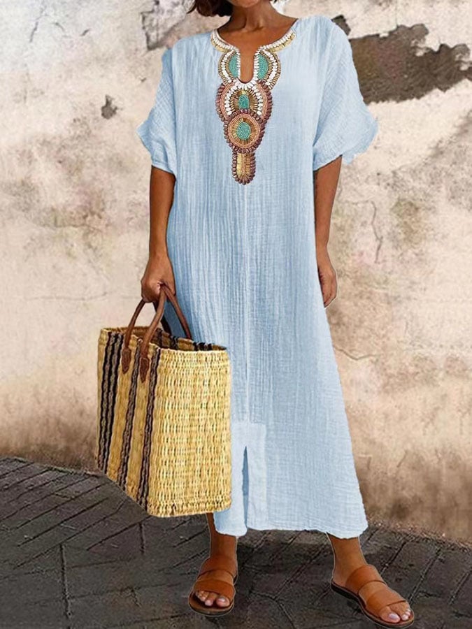 Stunning Elegant Kaftan Maxi Dress for Effortless Style