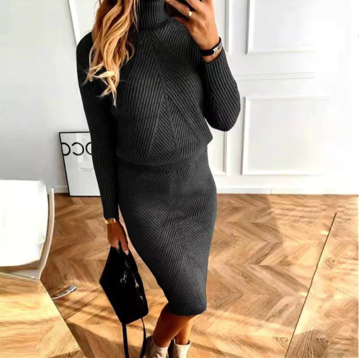 Chic Ribbed Two-Piece Outfit