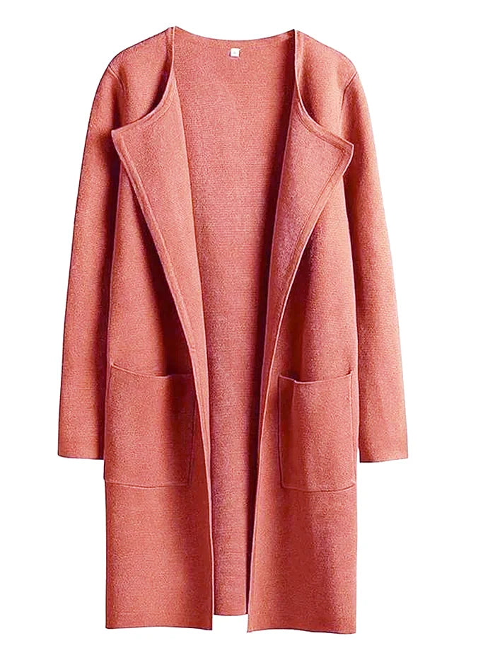 Chic and Cozy Lapel Coatigan