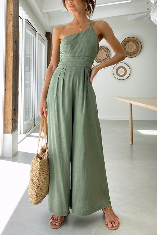 Chic One-Shoulder Jumpsuit for Effortless Style