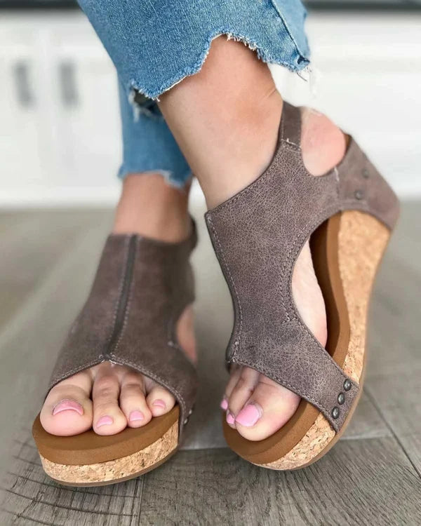 Stylish Orthopedic Sandals with Supportive Heel