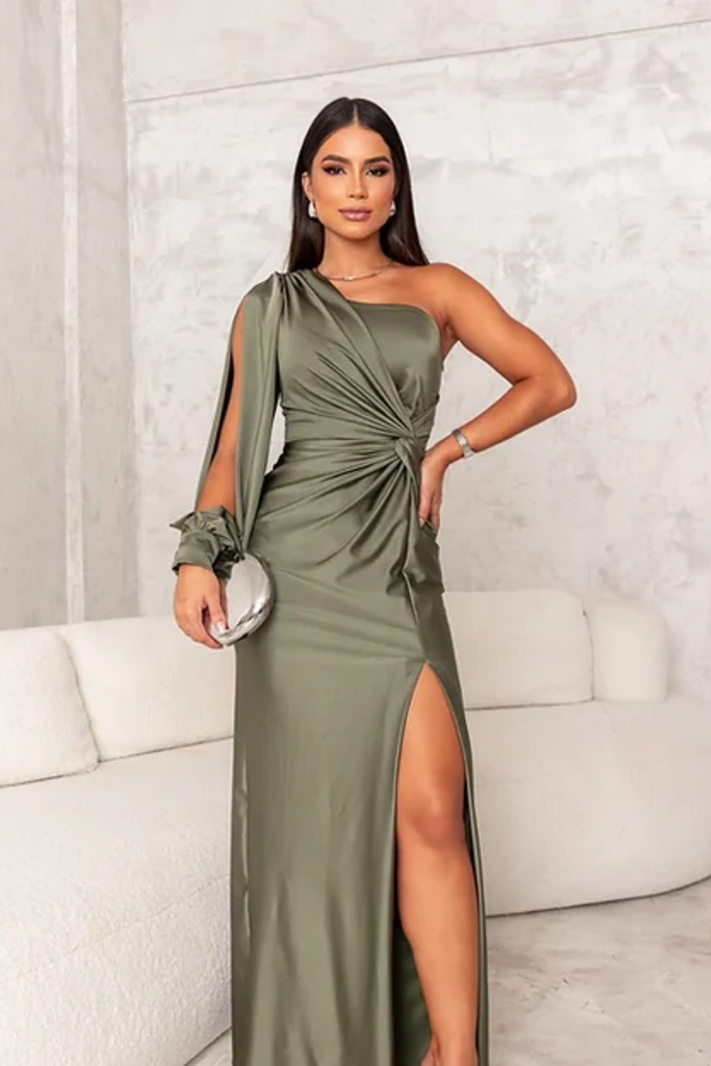 Gracefully Chic Silhouette Dress