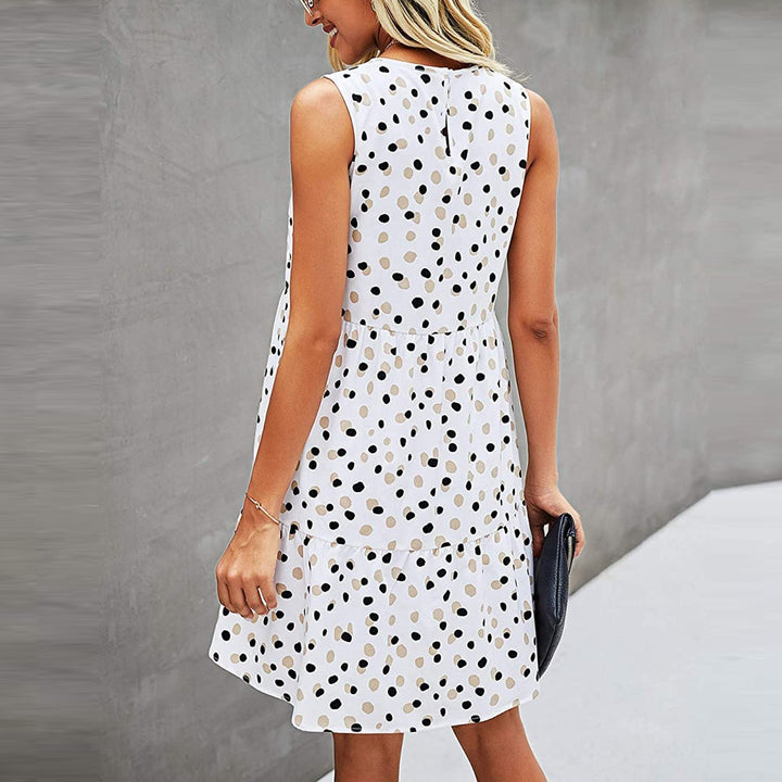 Delightfully Stylish Mini Dress with Fun Dots