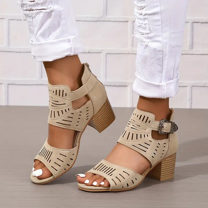 Chic Women's Sandals Featuring a Fashion-Forward Thick Heel