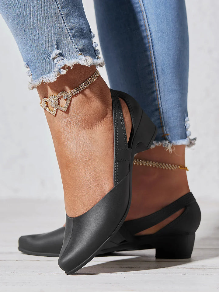 Stylish Women's Sandals with Chic Lens Detail
