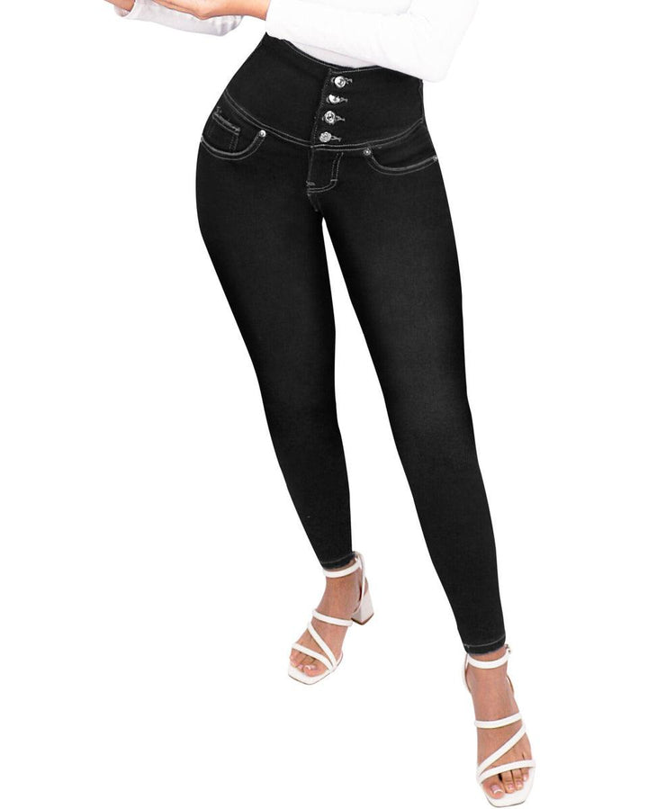 Stylish High-Waisted Stretch Jeans for Ultimate Comfort