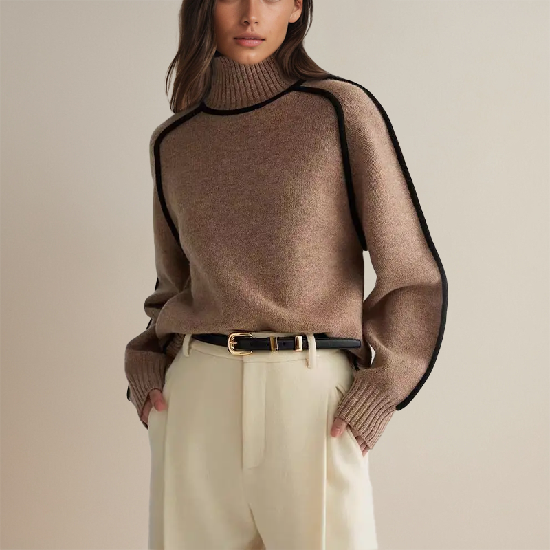 Luxurious Cashmere Turtleneck Sweater for Effortless Elegance