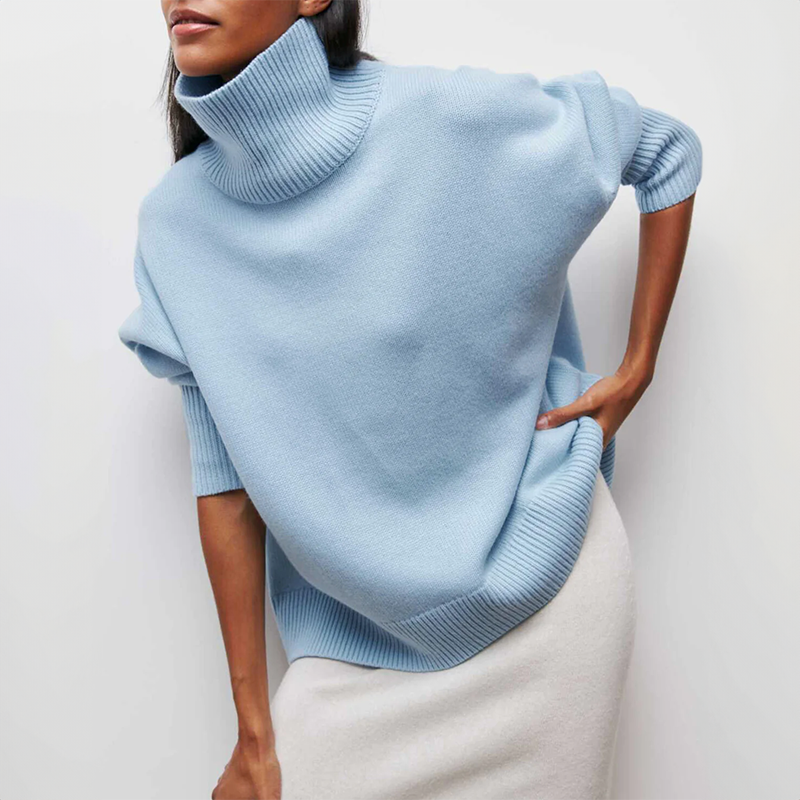 Chic Knit Turtleneck Sweater for Effortless Style