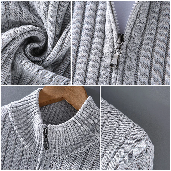 Stylish New Men's Zip-Up Cardigan
