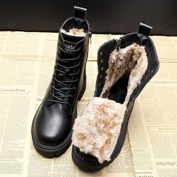 Stylish Black Leather Winter Boots for Ultimate Comfort