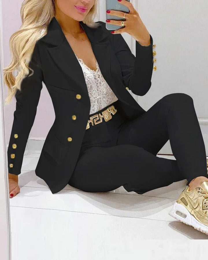 Sophisticated Blazer and Pants Set