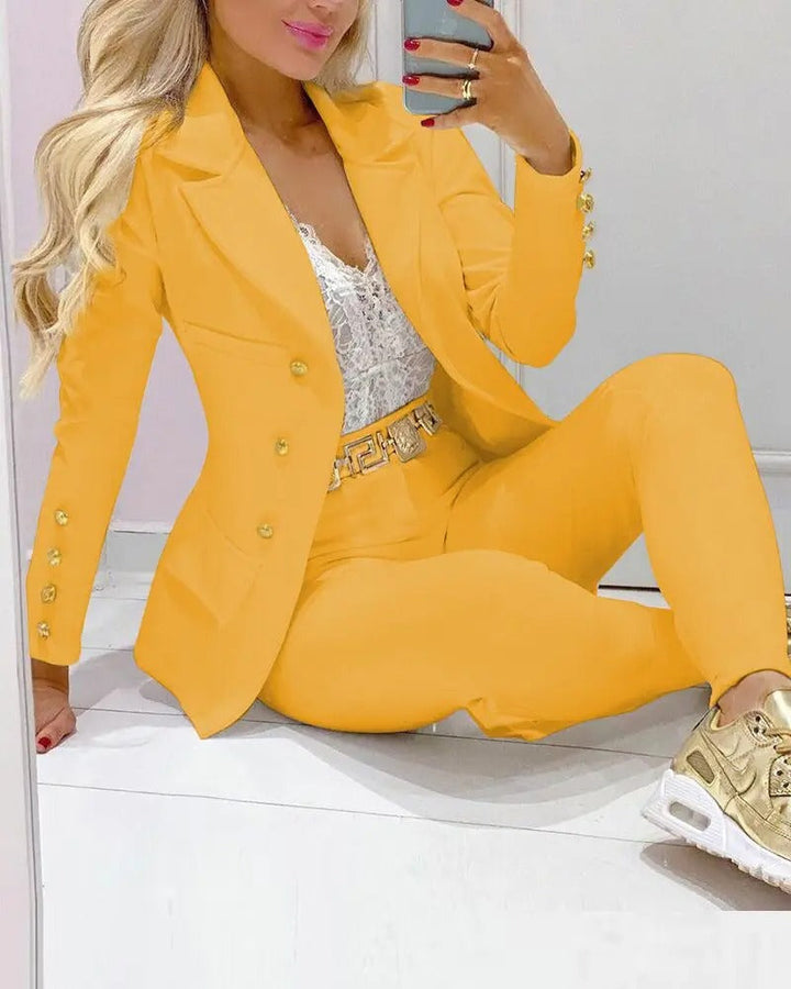 Sophisticated Blazer and Pants Set
