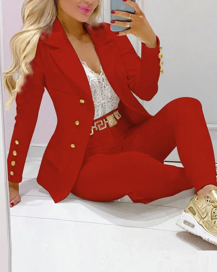 Sophisticated Blazer and Pants Set