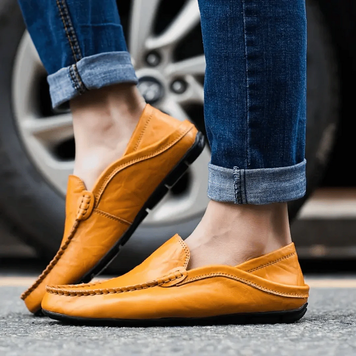 Exquisite Handmade Leather Loafers