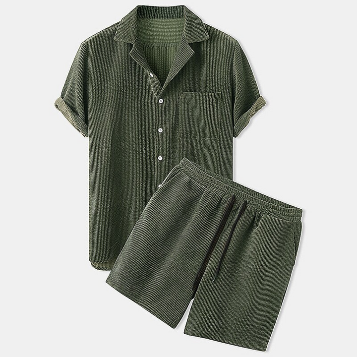Luxurious Velvet Short Set for Men