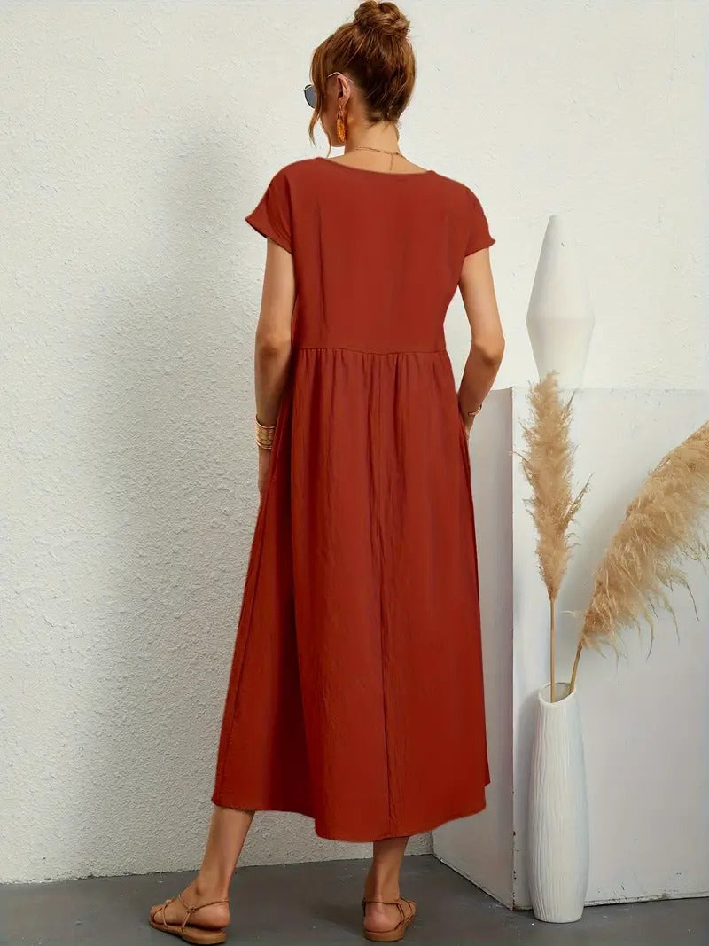 Elegant Flared Maxi Dress