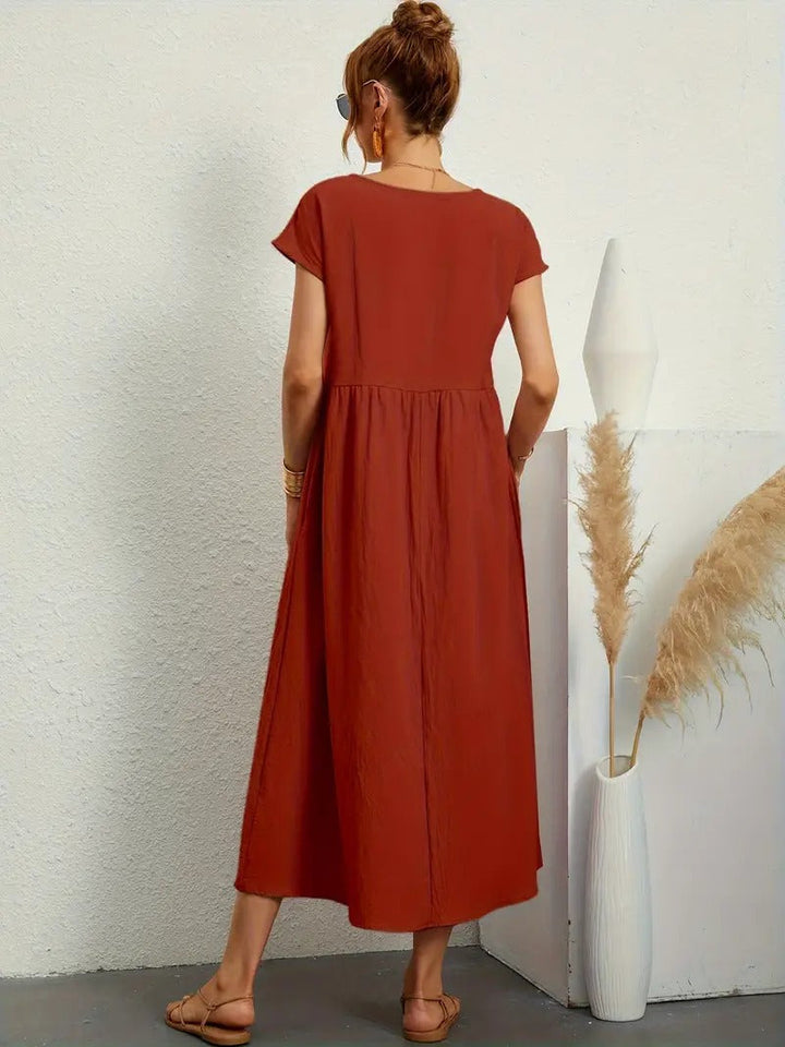 Elegant Flared Maxi Dress