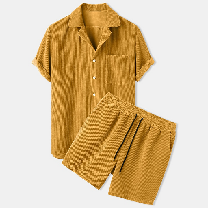 Luxurious Velvet Short Set for Men