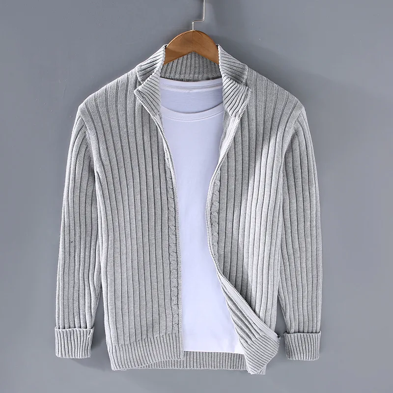 Stylish New Men's Zip-Up Cardigan