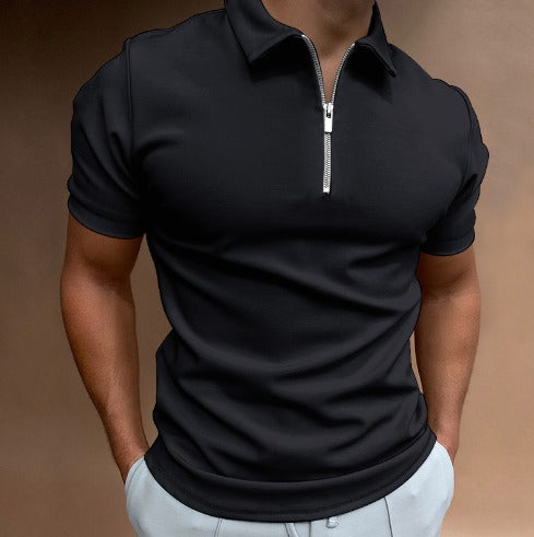 Stylish Zip-Up Polo for Effortless Elegance